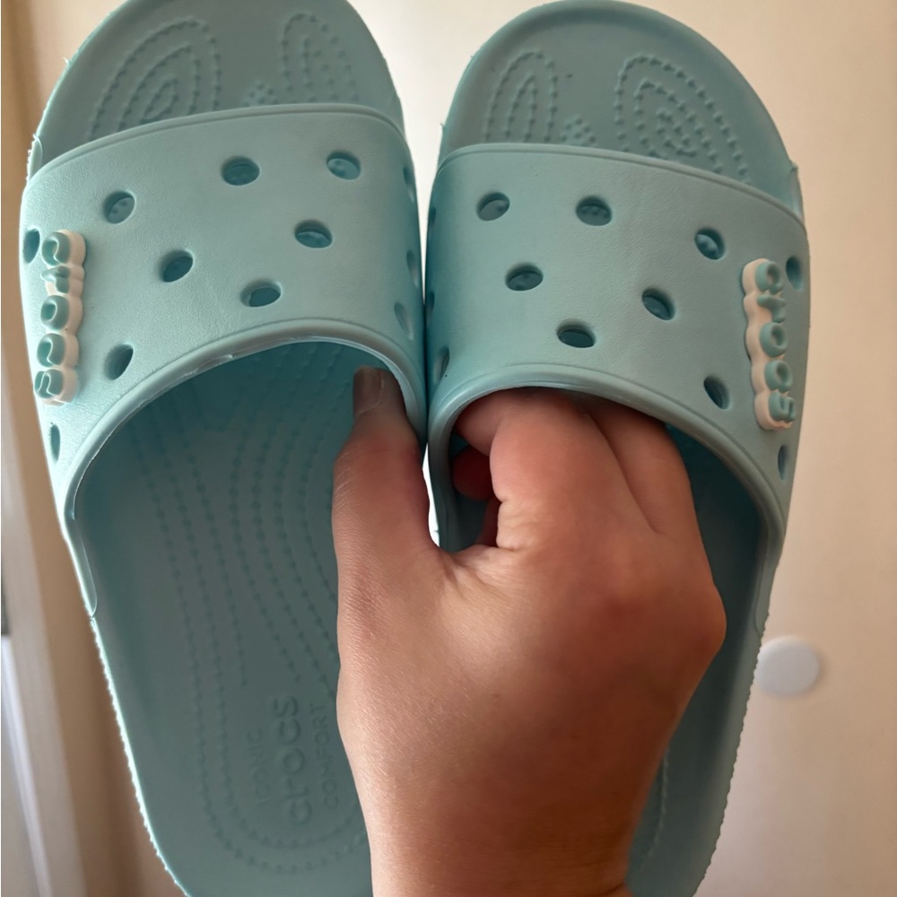 CROCS Sky Blue Slide Sandals